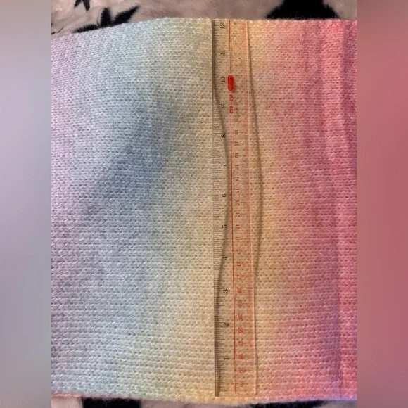 Juicy Couture Pastel Rainbow Hat and Scarf Set - Picture 3 of 3